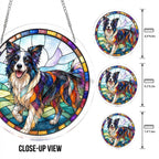 Acrylic Jigsaw Puzzle Suncatcher - Border Collie