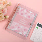 1 Book 100 Days Money Saving Challenge Book With Loose-Leaf Binder Pink Cover