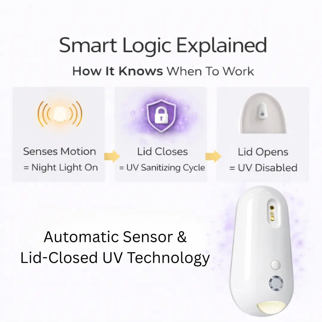 Self Cleaning UV Toilet Sanitizer & Night Light
