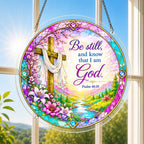 Acrylic Jigsaw Puzzle Suncatcher - Psalm 46:10