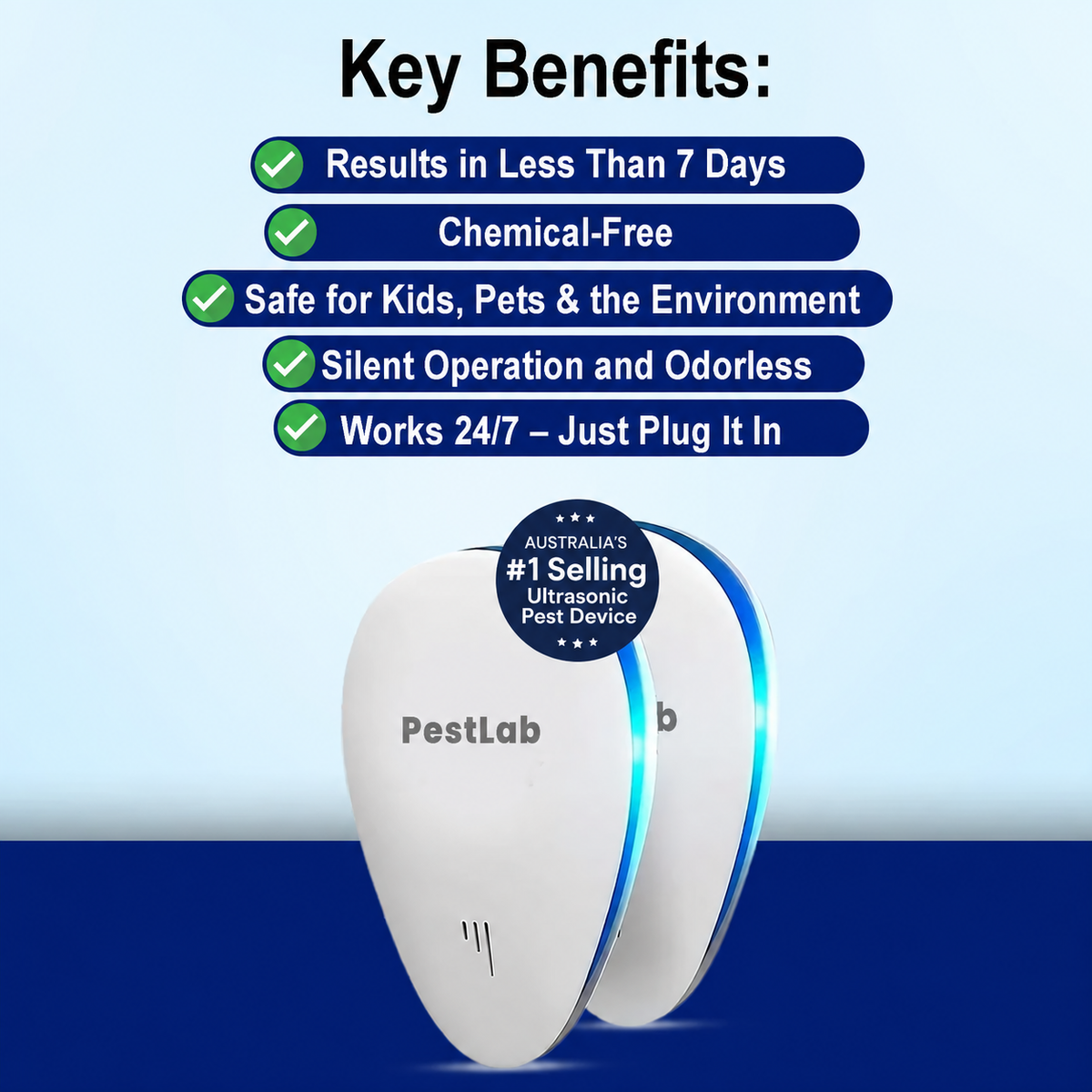 2026 Upgraded Ultrasonic Pest Repeller – Plug-In Pest Control for Home