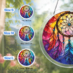 Acrylic Jigsaw Puzzle Suncatcher - Rainbow Dreamcatcher
