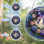 Acrylic Jigsaw Puzzle Suncatcher - Violet Wreath