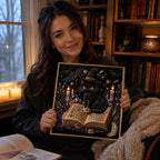 🔥 LAST DAY 49% OFF – 🖤 Premium 3D Pearl Dark Gothic Diamond Painting Art Kit | Luxury Flocked Canvas with Scratch-Resistant Non-Fading Pearl Beads DIY Dark Academia Decor 💀🕯️✨