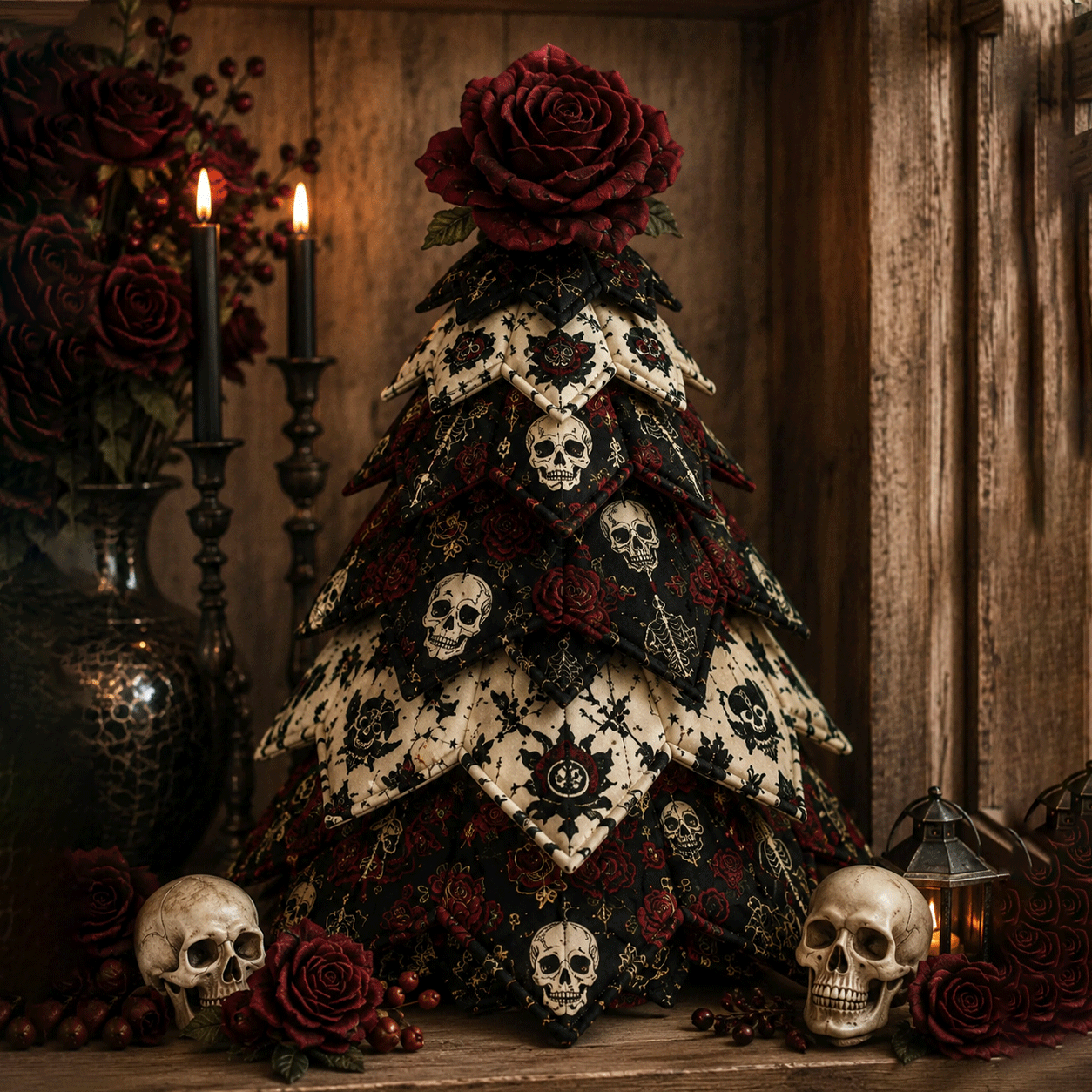 Special Offer - DIY Halloween Cat Quilted Fabric Tree Kit