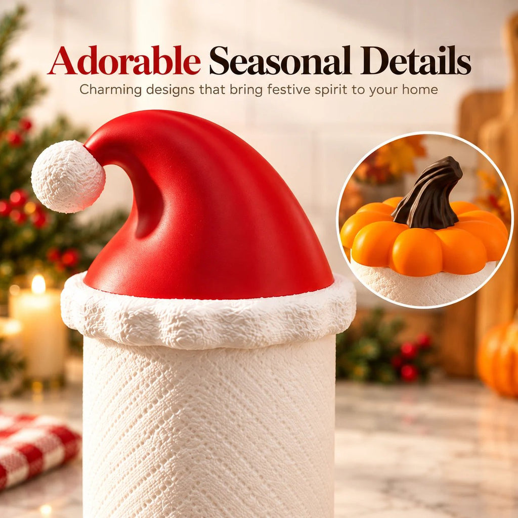 🎅 Santa Hat Paper Towel Holder