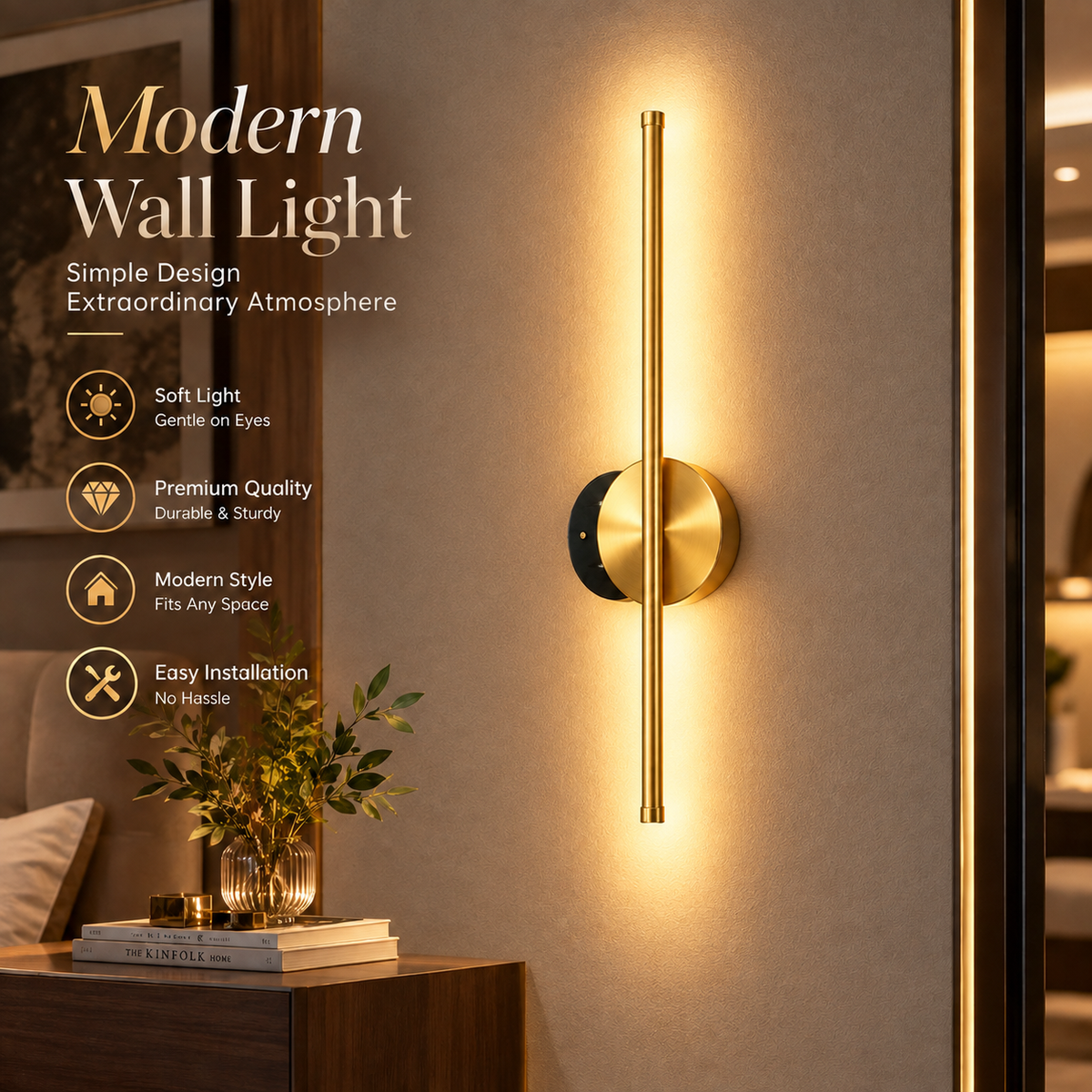 Rechargeable Cordless Wall Sconce with Remote Control