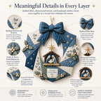 🎄Beginner-Friendly Christmas Fabric Wreath DIY Kit