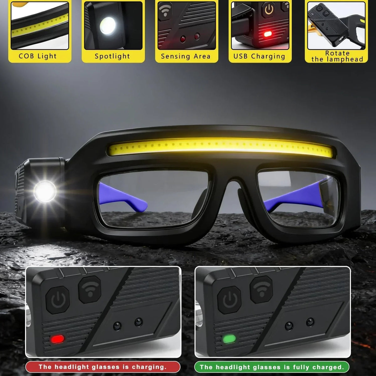 Dolovira™ Hands-Free LED Work Glasses