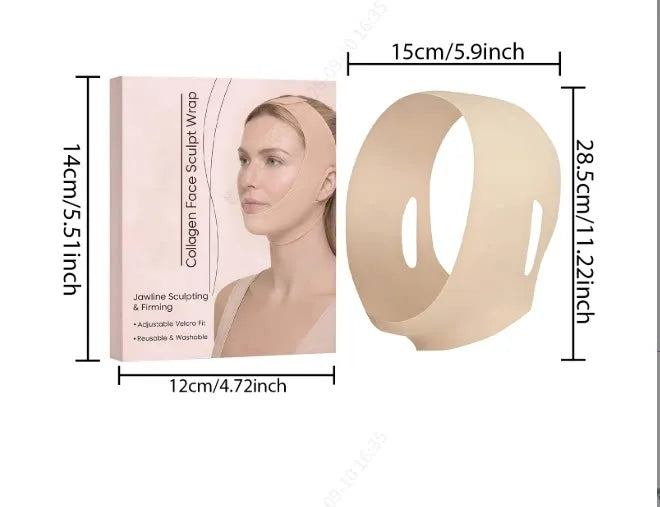 Adjustable V-Line Face Wrap – Comfortable Facial Support Band