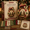 ⏳ Last Day 49% OFF – ✝️ Beginner-Friendly DIY Christmas Nativity Patchwork Ornament Kit Collection  💕