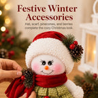 🔥 LAST DAY 49% OFF – ☃️ DIY Christmas Snowman Craft Kit | Layered Fabric Keepsake for Tabletop Display, Tree Hanging & Festive Bag Decor 🎄✨