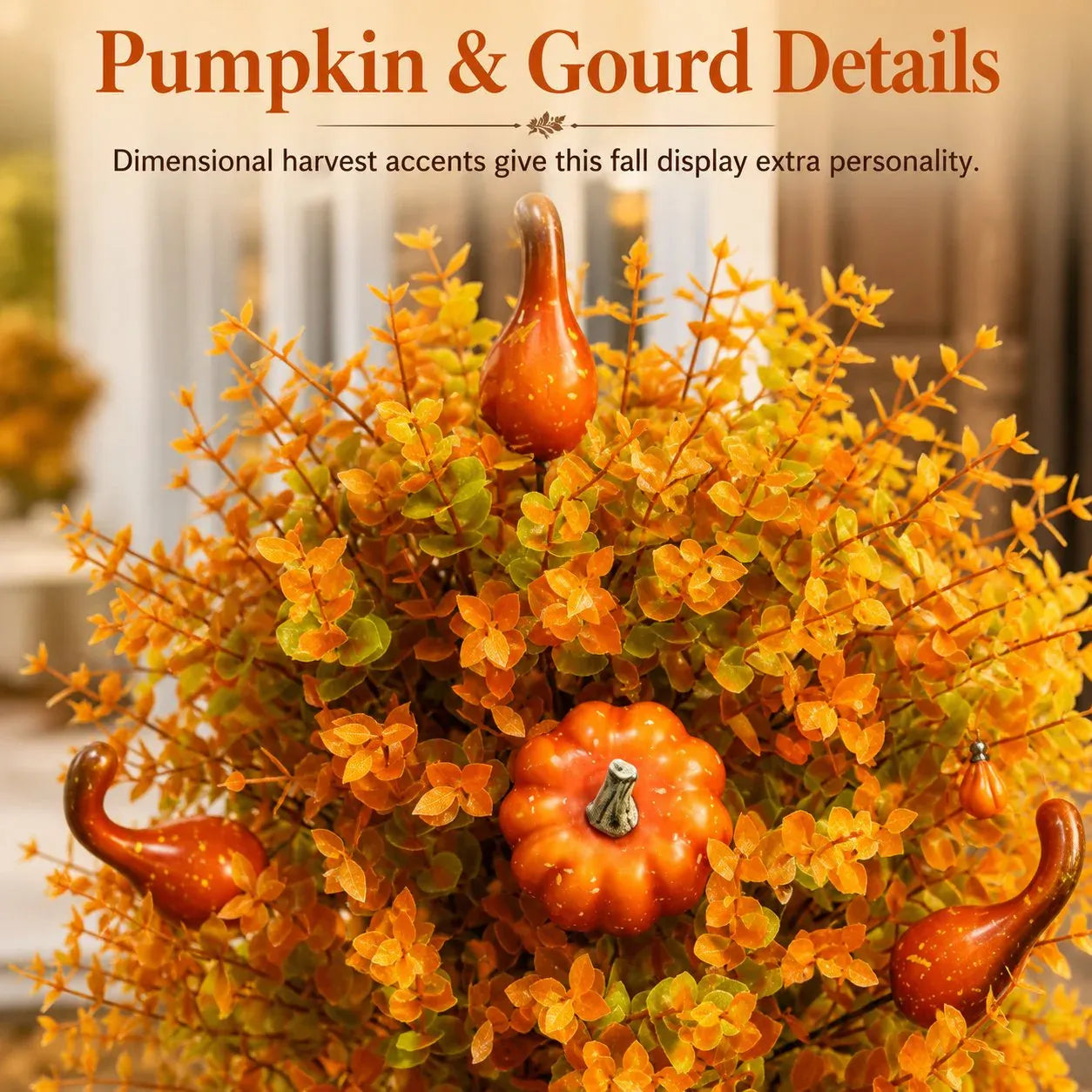 Just Arrived 🔥Artificial Autumn Halloween Pumpkin & Tree Stump Decoration🍂🎃