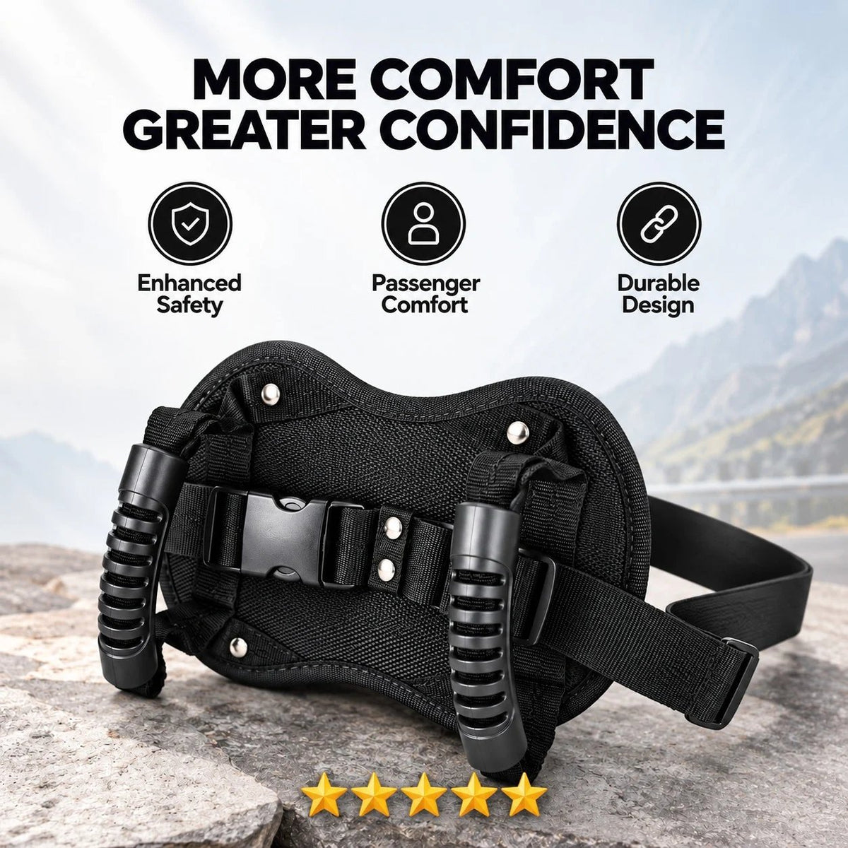 Motorcycle Passenger Safety Grip Belt