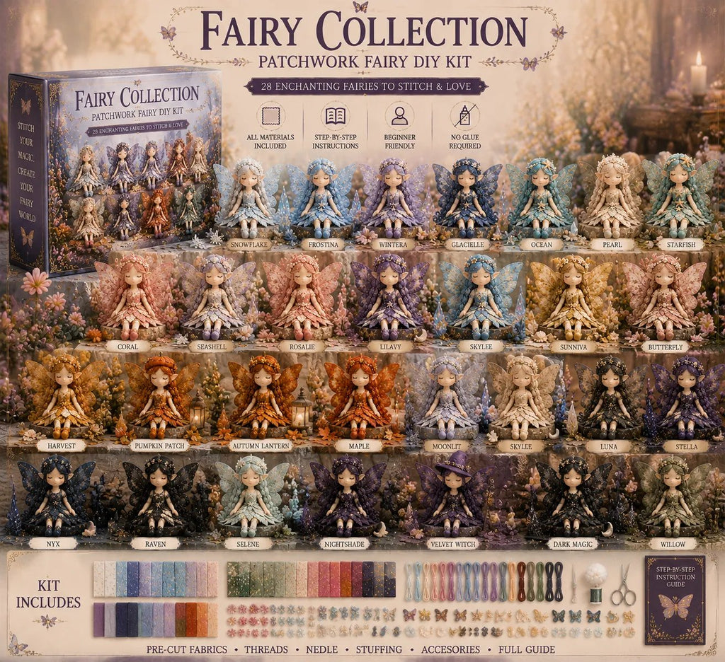 🔥🧵Fairy Patchwork DIY Collection