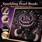 🔥 LAST DAY 49% OFF – 🖤 Premium 3D Pearl Dark Gothic Diamond Painting Art Kit | Luxury Flocked Canvas with Scratch-Resistant Non-Fading Pearl Beads DIY Dark Academia Decor 💀🕯️✨