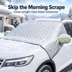 ❄️Quilted Windshield Snow Cover with Side Mirror Covers