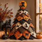Special Offer - DIY Halloween Cat Quilted Fabric Tree Kit