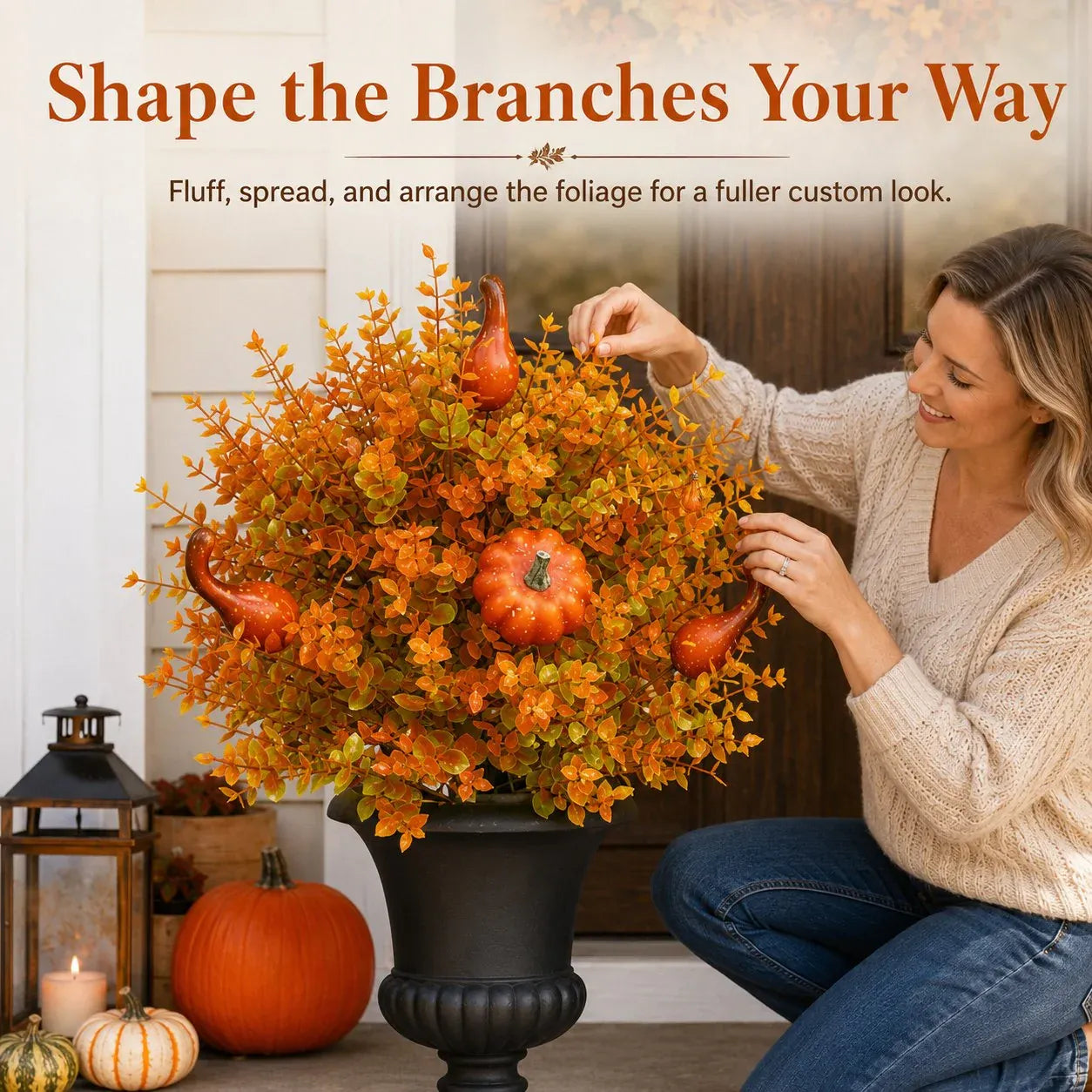 Just Arrived 🔥Artificial Autumn Halloween Pumpkin & Tree Stump Decoration🍂🎃