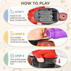 Musical Santa Bubble Blower Toy