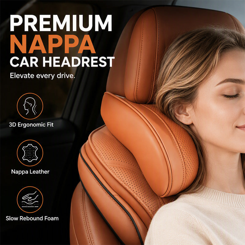 Dolovira Premium Memory Foam Car Neck Pillow – 3D Ergonomic Support for Long Drives