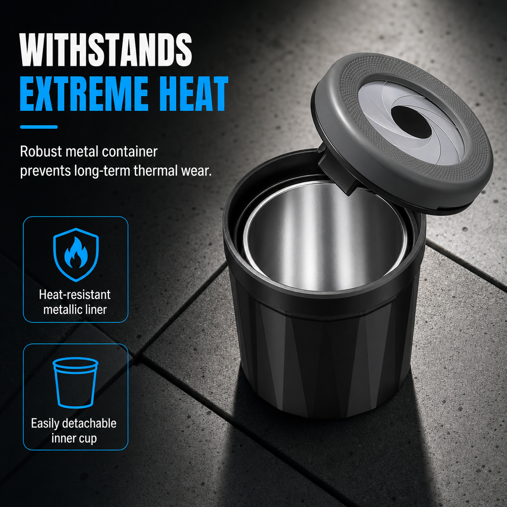 Car Ashtray with Lid – Keep Ash & Debris Contained